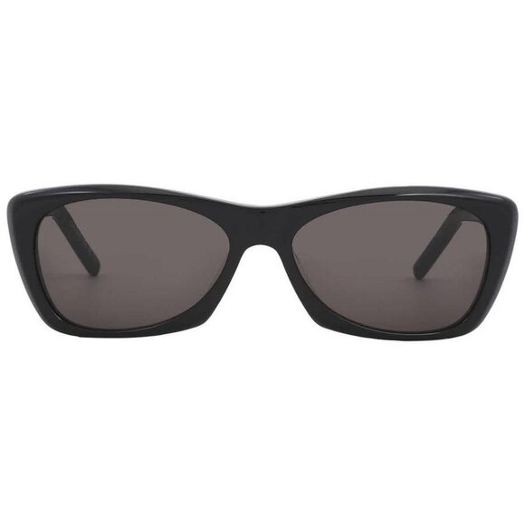 New Authentic Saint Laurent Grey Cat Eye Ladies Sunglasses SL 613 001 58 SL 613 - Picture 1 of 6